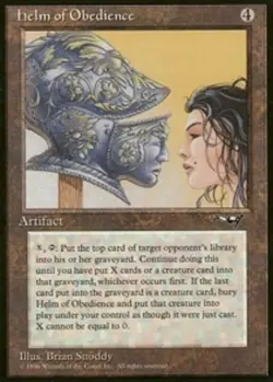 1x Helm of Obedience Moderate Play MTG Magic - Kid Icarus - - Image 1