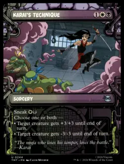 Karai's Technique (Showcase) U Teenage Mutant Ninja Turtles 244 NM - Image 1