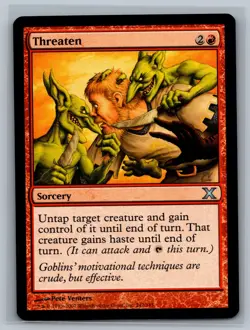 Magic The Gathering 10th Edition Threaten #242/383 MTG TCG CCG Tenth - Image 1