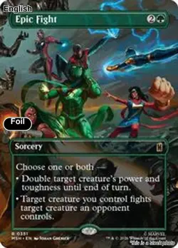 (Preorder) Epic Fight (Borderless) EN [MSH - 351] - NM [Foil] TCG MTG - Image 1