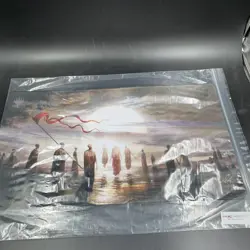PROMISE OF TOMORROW - Seb McKinnon signed playmat Kickstarter Stitched #367/1050 - Image 1
