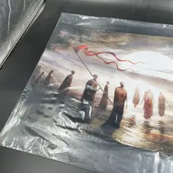 PROMISE OF TOMORROW - Seb McKinnon signed playmat Kickstarter Stitched #367/1050 - Image 2