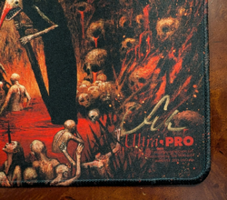 Seb McKinnon Damnation Playmat Kickstarter Signed Stitched - Image 2