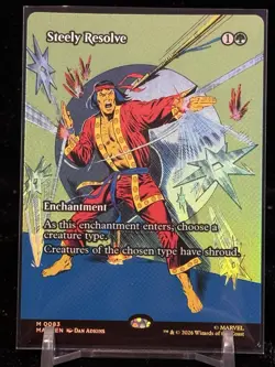 Steely Resolve (Borderless) #83 (Foil) NM Marvel Universe Eternal-Legal - Image 1
