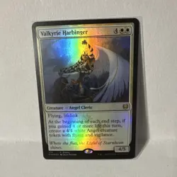 Valkyrie Harbinger Media Promos Promo White Angel Cleric Creature Foil MTG - Image 1