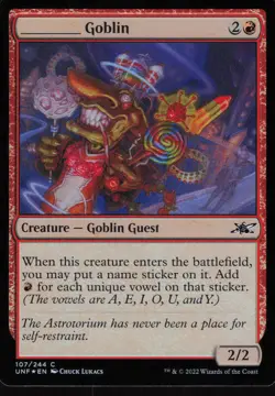 _____ Goblin C Unfinity 107 NM Foil - Image 1