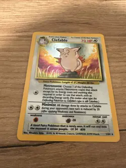 Clefable Jungle Set Holo - No Symbol Error Card 1/64 Pokemon - Image 3