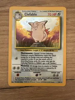 Clefable Jungle Set Holo - No Symbol Error Card 1/64 Pokemon - Image 4
