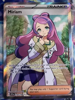 Pokemon - Miriam - 238/198 - Scarlet & Violet - Full Art Trainer Card - Image 1