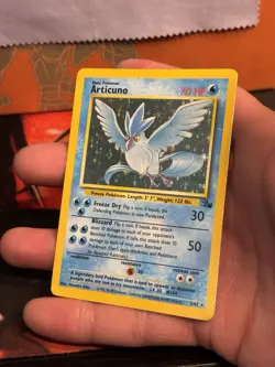 Articuno 2/62 Fossil-Unlimited Holo Pokemon TCG 1999 WoTC MP - Image 4