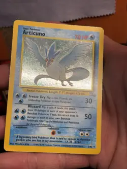 Articuno 2/62 Fossil-Unlimited Holo Pokemon TCG 1999 WoTC MP - Image 5