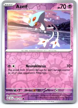 Azelf 080/191 Common Surging Sparks Pokemon Reverse Holo Near Mint - Image 1