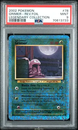 Grimer Reverse Holo 78/110 PSA 9 Legendary Collection Pokemon - Image 1