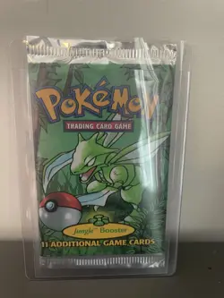 Pokemon Jungle Booster 1999 Pack Scyther Artwork WOTC Factory Sealed - Image 1