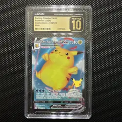 2021 Surfing Pikachu VMAX 009/025 Holo - Pokemon Celebrations CGC 10 Pristine - Image 1