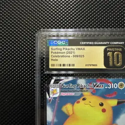 2021 Surfing Pikachu VMAX 009/025 Holo - Pokemon Celebrations CGC 10 Pristine - Image 3