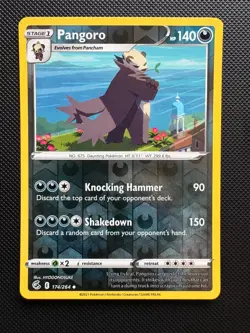 Pangoro 174/264 Uncommon Fusion Strike Pokemon Reverse Holo Near Mint - Image 1