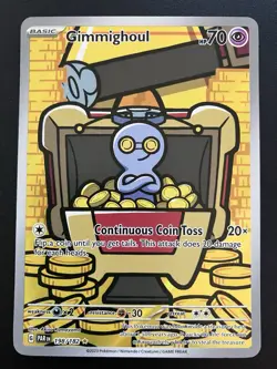 Gimmighoul 198/182 Illustration Rare Paradox Rift Pokemon Holo Near Mint - Image 1