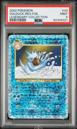 Golduck Reverse Holo 43/110 PSA 9 Legendary Collection Pokemon - Image 1