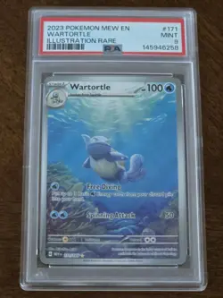 Pokemon- Wartortle #171/165 Illustration Rare - 151 Pokemon Set - PSA 9 Mint - Image 1