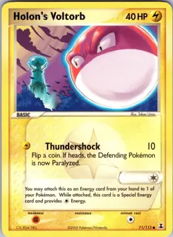 Holon's Voltorb 71/113 Delta Species Normal Pokemon TCG LP - Image 1