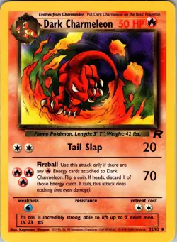 Dark Charmeleon 32/82 Team Rocket Pokemon LP Unlimited - Image 1