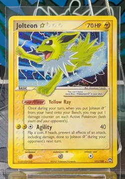 Jolteon Gold Star 101/108 Power Keepers Ultra Rare Holo Star Pokemon TCG 2007 - Image 1