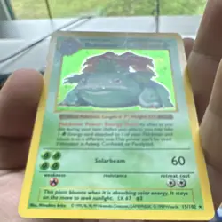 Pokemon: Venusaur 15/102 Base Set Holo Rare 100 HP 1999 WOTC English - Image 3