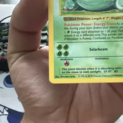 Pokemon: Venusaur 15/102 Base Set Holo Rare 100 HP 1999 WOTC English - Image 4