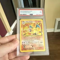 Charizard PSA 7 1999 Pokemon TCG Base Set Holo Rare 4/102 English - Image 1