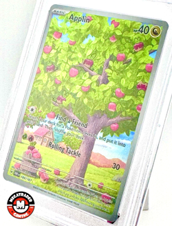 ‼LOW POP GEM MINT‼Pokemon Eng. Twilight Masquerade IR Holo APPLIN 185 PSA 10 - Image 3