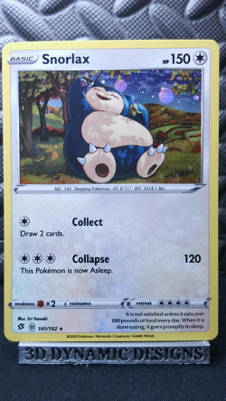 | Pokemon Snorlax - 141/192 (Cosmos Holo) Promo SWSH 2020 NM 🔥 | - Image 1