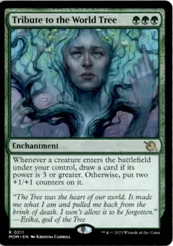 March Of The Machine #211 Tribute to the World Tree Magic The Gathering MTG Rare - Image 1