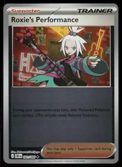 Roxie's Performance 081/086 Uncommon Chaos Rising Pokemon Reverse Holo Near Mint - Image 1