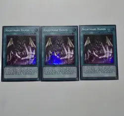 3x Nightmare Hands PLAYSET BPRO-EN068 Super Rare 1st Ed NM YuGiOh - Image 1
