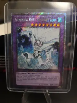 Yugioh TCG Elemental HERO Absolute Zero RA03-EN231 Platinum Secret Rare NM - Image 1