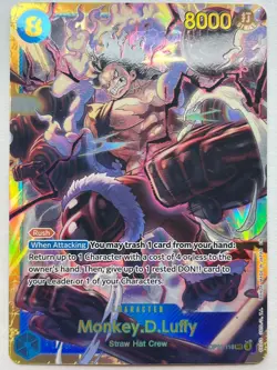 Monkey.D.Luffy SEC OP11-118 - A Fist of Divine Speed - One Piece TCG - Image 1