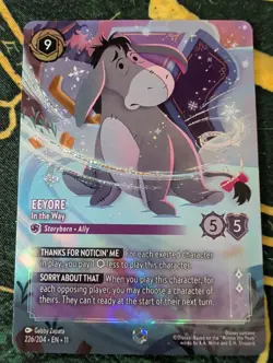 Eeyore In the Way Enchanted Card 226/204 Winterspell - Disney Lorcana - Image 1
