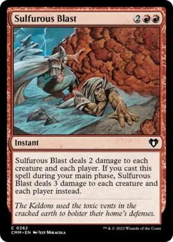 Sulfurous Blast -Foil Near Mint MTG Commander Masters - Image 1