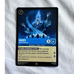 Disney Lorcana TCG Hades - Infernal Schemer 151/204 Rare First Chapter - Image 1