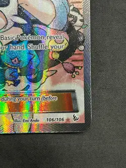 Pokemon Fan Club (106 Full Art) 106/106 Flashfire Holo NM - Image 5