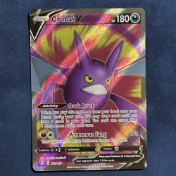 Crobat V 182/189 Darkness Ablaze Ultra Rare Full Art Holo Pokemon TCG NM/M - Image 1