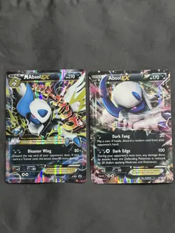 Mega Absol Ex xy 63 + Absol Ex xy 62 Pokemon XY Holo Promo - Image 1