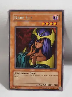 3 x YuGiOh TCG Metal Raiders MRD-113 Dark Elf Unlimited Rare LP - Image 3