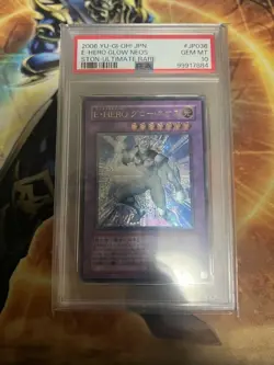 YuGiOh PSA 10 Elemental HERO Glow Neos Ultimate Rare Japan Collector Card - Image 1