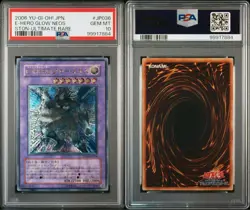 YuGiOh PSA 10 Elemental HERO Glow Neos Ultimate Rare Japan Collector Card - Image 2