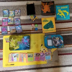 Pokemon rare joblot mat tins guides dice rare holos McDonald's over 45 cards tcg - Image 1