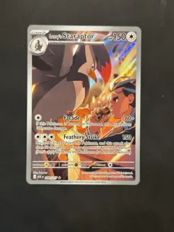Larry's Staraptor 249/217 Illustration Rare Ascended Heroes Pokemon NM/M - Image 1
