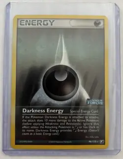Pokemon TCG Darkness Energy 96/115 Ex Unseen Forces Reverse Holo Rare LP - Image 1