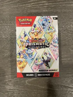 Pokemon TCG: S&V Prismatic Evolutions Booster Bundle (6pks) Factory Sealed - Image 1